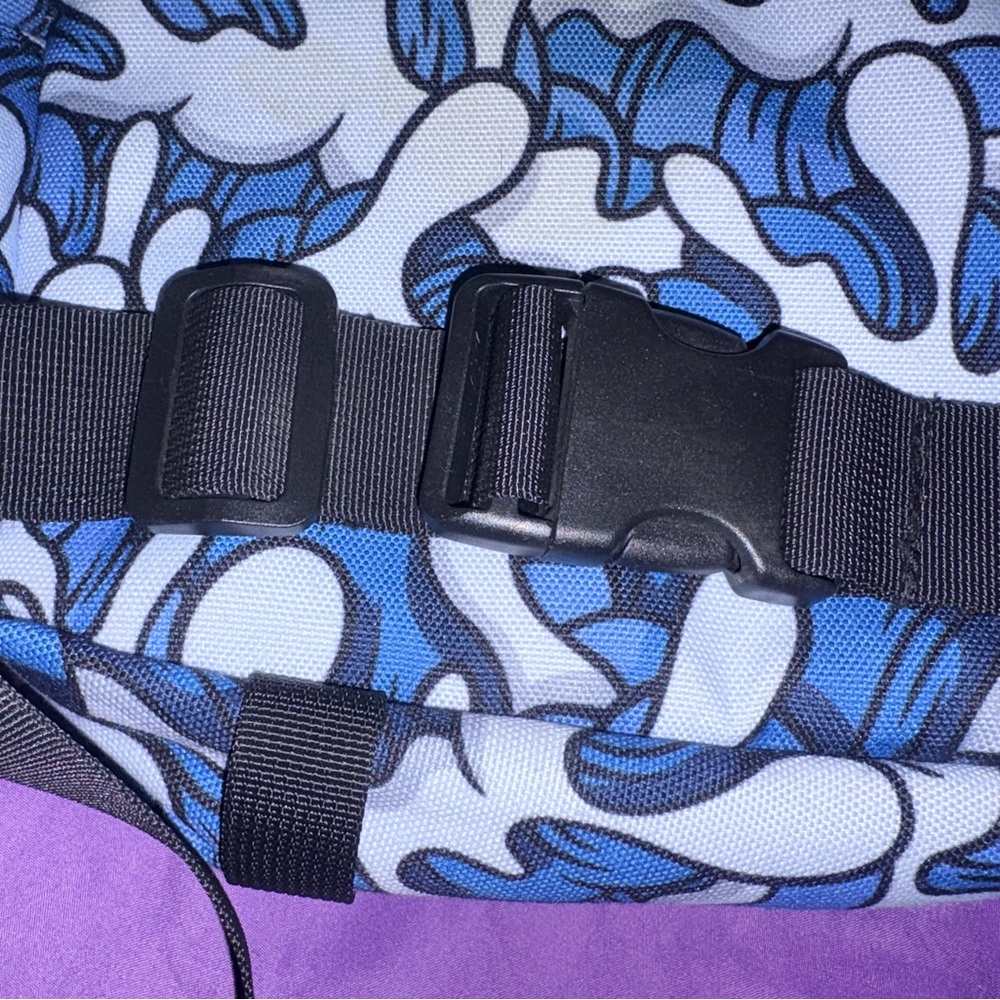 The Hundreds Baxter Blue & White Camouflage Belt Bag - Picture 7 of 9